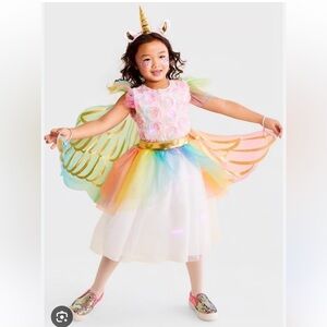 Kids' light-up rainbow unicorn Halloween costume